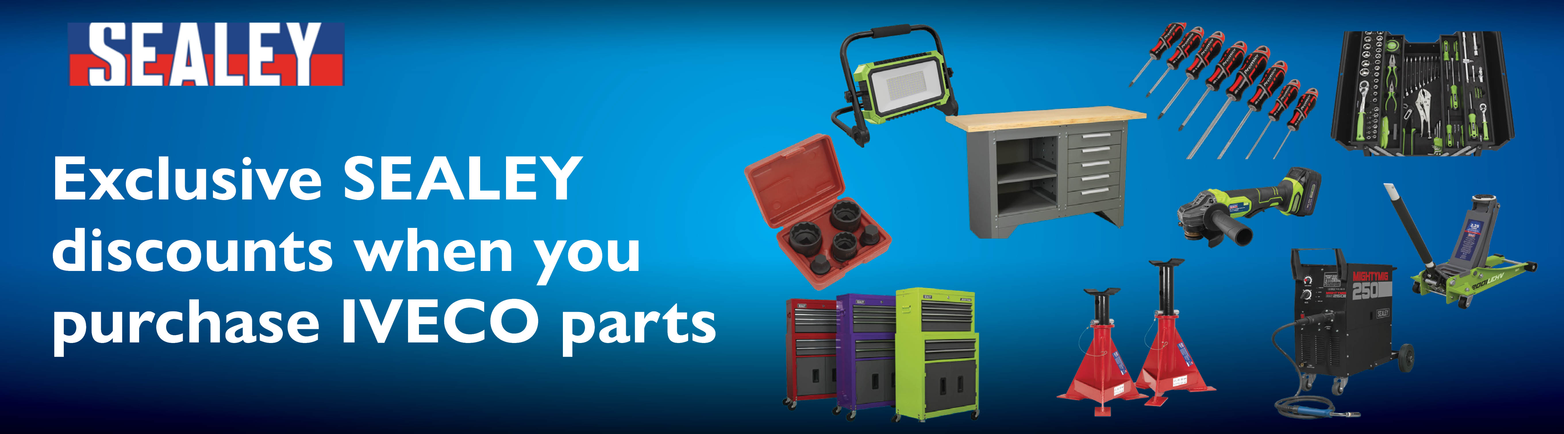 Exclusive SEALY discounts when you purchase IVECO parts.